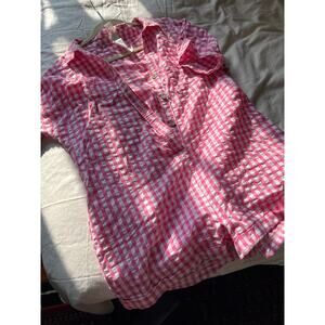 Cotton On Pink Gingham Seersucker Playsuit